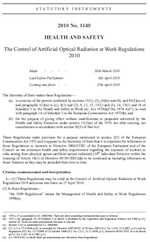 AOR Directive Regulations
